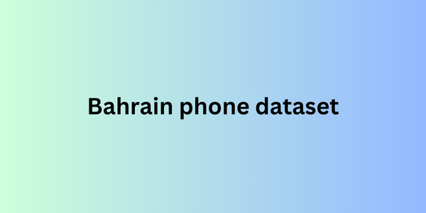 Bahrain phone dataset