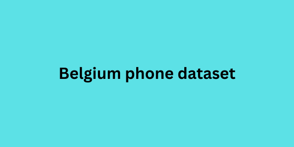 Belgium phone dataset