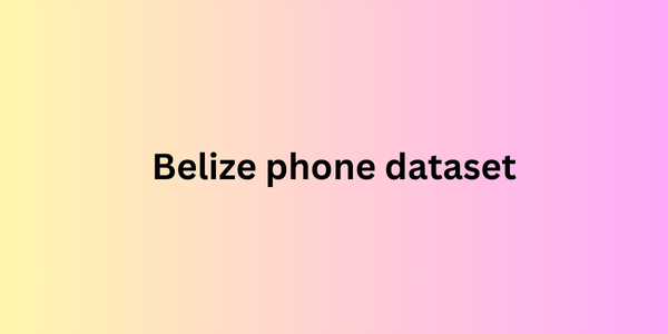 Belize phone dataset