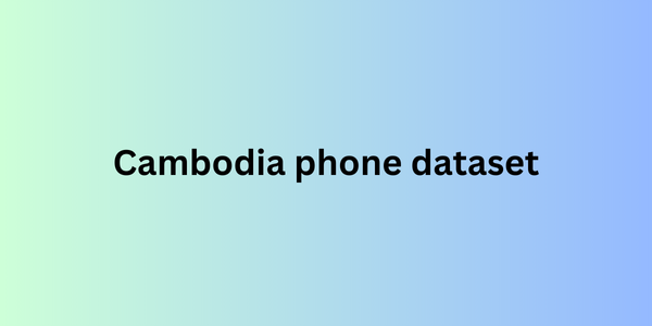 Cambodia phone dataset