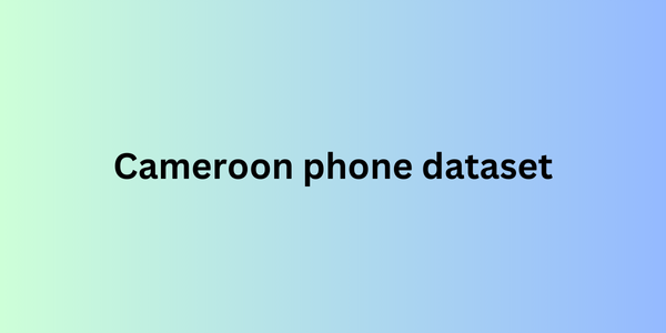 Cameroon phone dataset