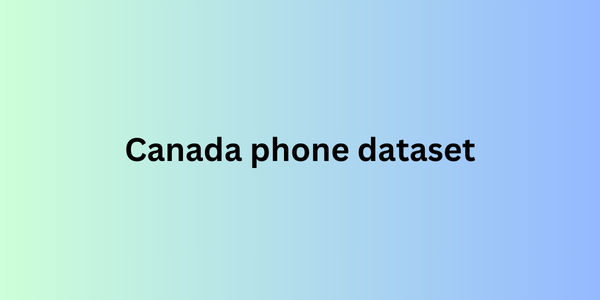 Canada phone dataset