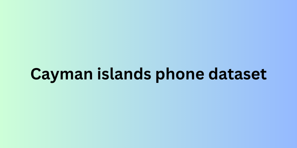 Cayman Islands phone dataset