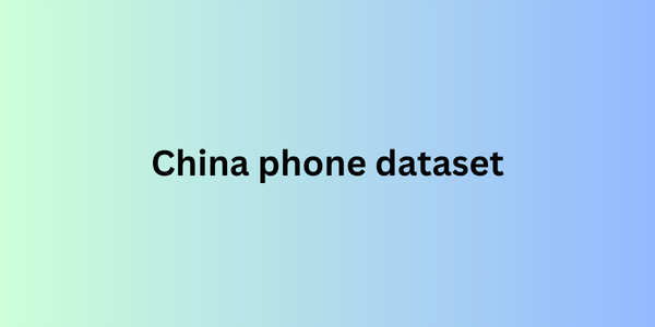 China phone dataset