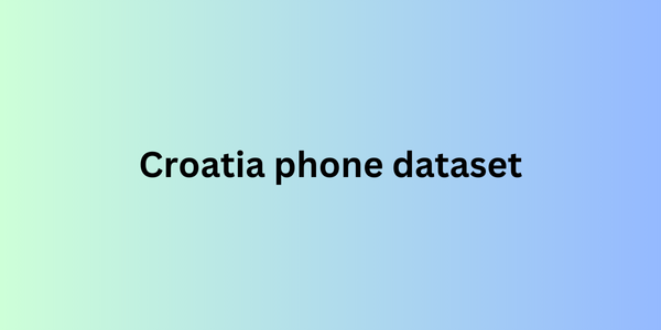 Croatia phone dataset