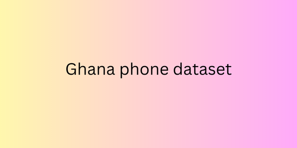 Ghana phone dataset