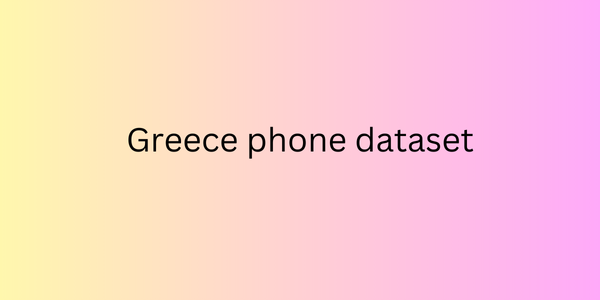 Greece phone dataset