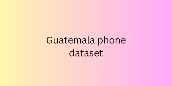 Guatemala phone dataset