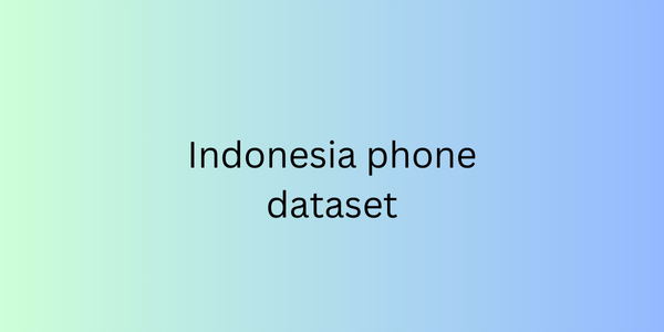 Indonesia phone dataset