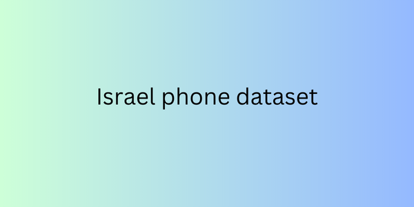 Israel phone dataset