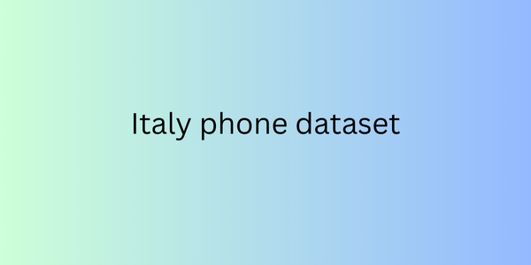 Italy phone dataset