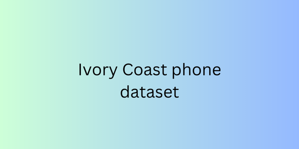 Ivory Coast phone dataset