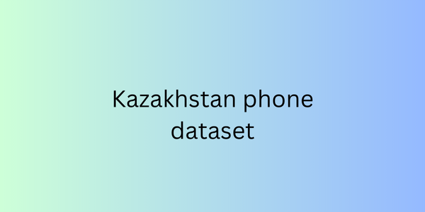 Kazakhstan phone dataset