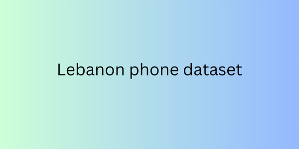 Lebanon phone dataset