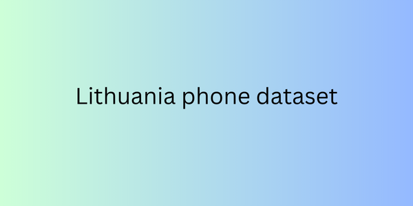 Buy Lithuania phone dataset