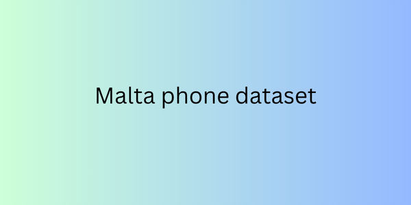 Malta phone dataset