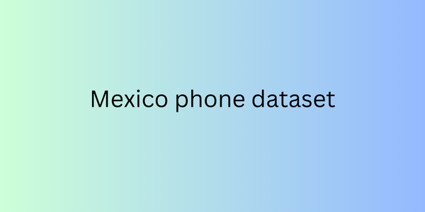 Mexico phone dataset