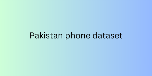 Pakistan phone dataset