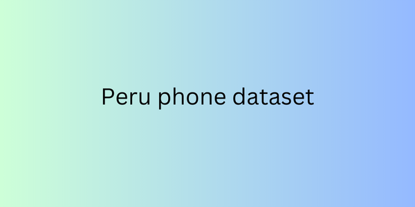 Peru phone dataset